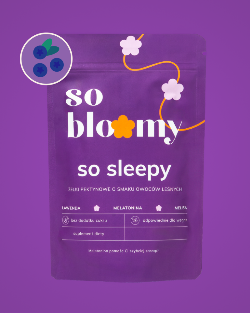 żelki z melatoniną na spokojny sen - so sleepy