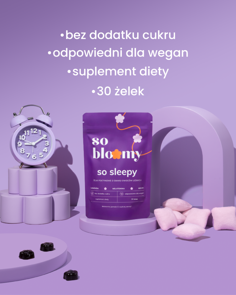 żelki z melatoniną na spokojny sen - so sleepy