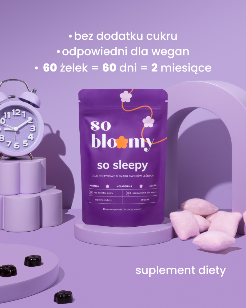 żelki na spokojny sen z melatoniną - so sleepy