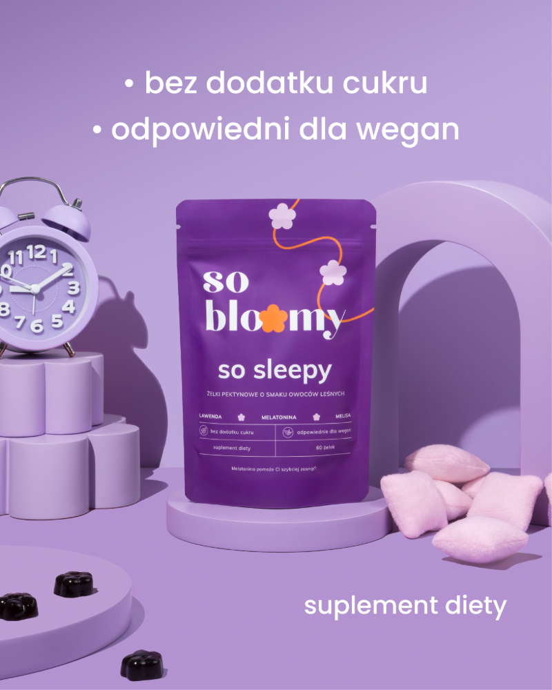 żelki z melatoniną na spokojny sen - so sleepy