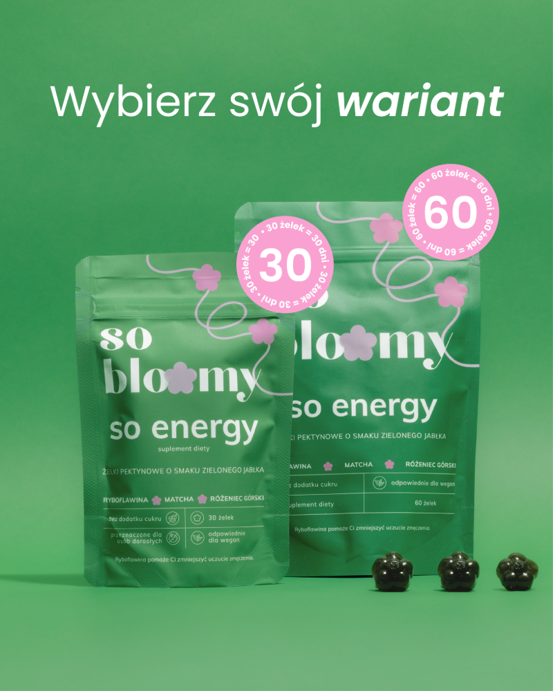 żelki energetyczne z matchą - so energy